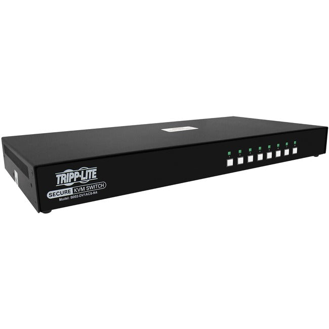 Eaton B002-DV1AC8-N4 Tripp Lite by Eaton Conmutador KVM Seguro, 8 Puertos, Cabezal Único, DVI a DVI, NIAP PP4.0, Audio, CAC, TAA