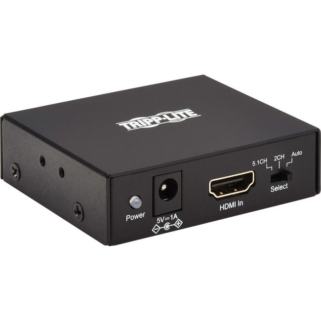 Eaton P130-000-AUDIO2 Tripp Lite Series 4K HDMI Audio De-Embedder/Extractor con TOSLINK, RCA y Salida Estéreo de 3.5 mm, Canal 5.1, HDCP 2.2, 4K 60 Hz