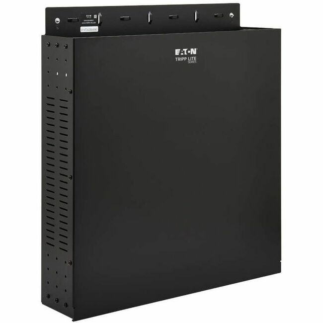Eaton SRWO2UBRKT Tripp Lite by Eaton SmartRack 2U Low-Profile Vertical-Mount Vented Wall-Mount Mini Rack Enclosure, Black