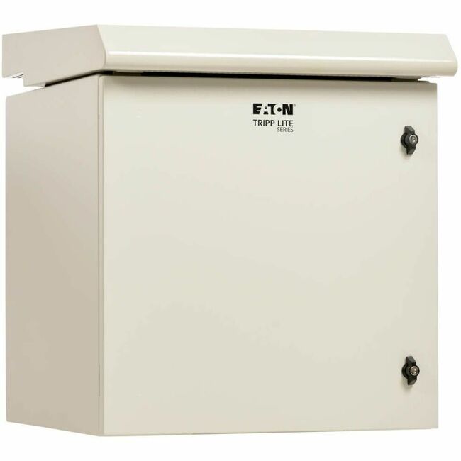 Eaton SRN3RG12U Tripp Lite by Eaton SmartRack Industrial Enclosure with Lock - NEMA 3R, Wall Mount, Metal Construction, Internal Fans, 23 in. Depth, 12U, Gray