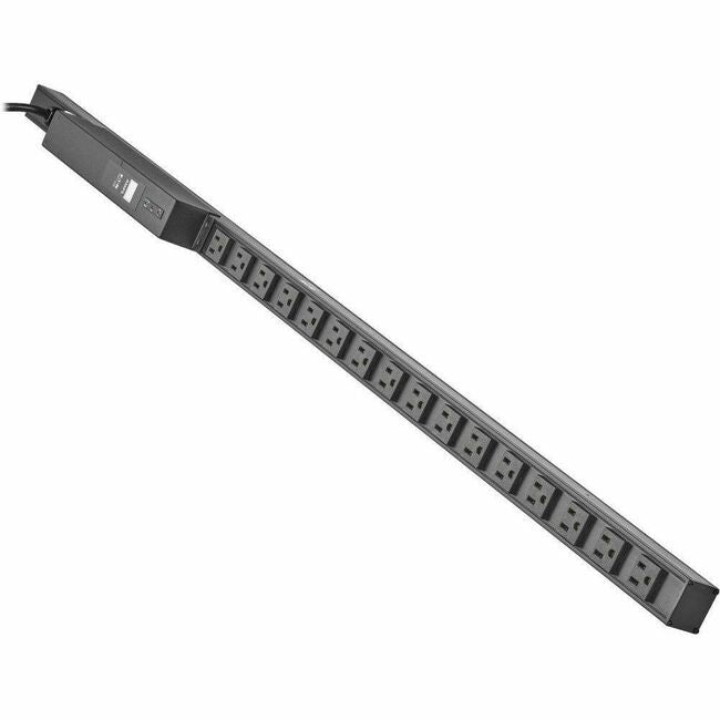 Eaton PDUMV15-ISO Tripp Lite Series 1.44kW Monofásico PDU Medidor Local con Protección Contra Sobretensiones ISOBAR, 120V, 3840 Joules, 16 Tomas NEMA 5-15R, Entrada 5-15P, Cable de 15 ft., 0U Vertical