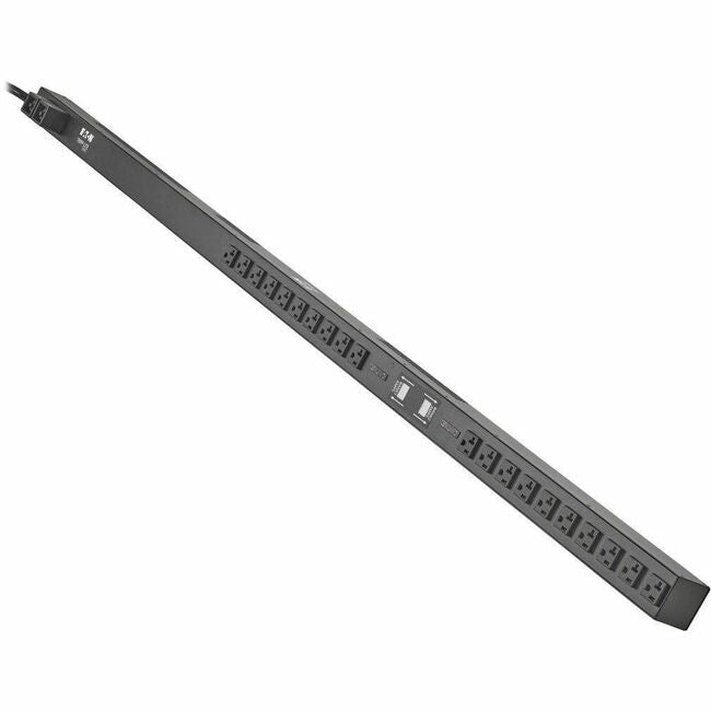 Eaton PDUMV30-ISO Tripp Lite Series 2.88kW Single-Phase Local Metered PDU with ISOBAR Surge Protection, 120V, 3840 Joules, 20 NEMA 5-15/20R Outlets, L5-30P Input, 10 ft. Cord, 0U Vertical