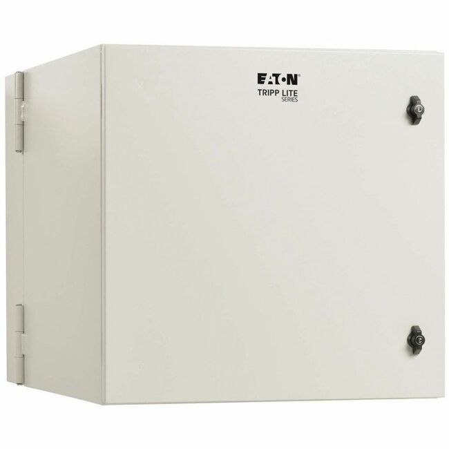 Eaton SRN4G12USDP Tripp Lite Series SmartRack Industrial Enclosure with Lock - NEMA 4, Wall Mount, Metal Construction, Hinged Back, 32 in. Depth, 12U, Gray