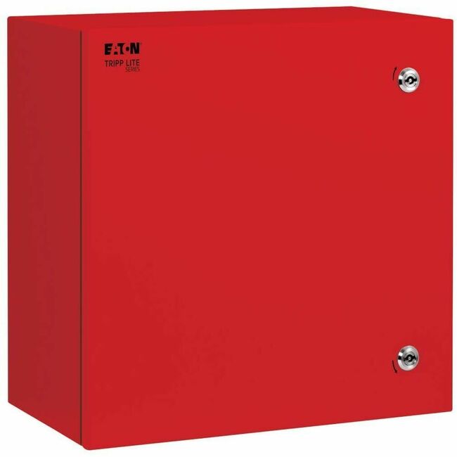 Eaton SRIN4181810R Tripp Lite Series SmartRack Recinto Industrial Exterior con Cerradura - NEMA 4, Montaje Superficial, Construcción Metálica, 18 x 18 x 10 pulg., Rojo