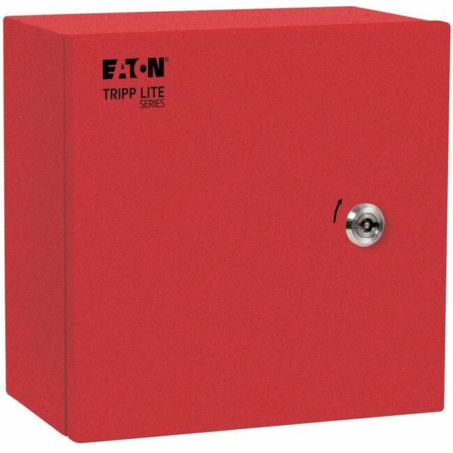 Eaton SRIN410106R Tripp Lite Series SmartRack Outdoor Industrial Enclosure with Lock - NEMA 4, Surface Mount, Metal Construction, 10 x 10 x 6 in., Red