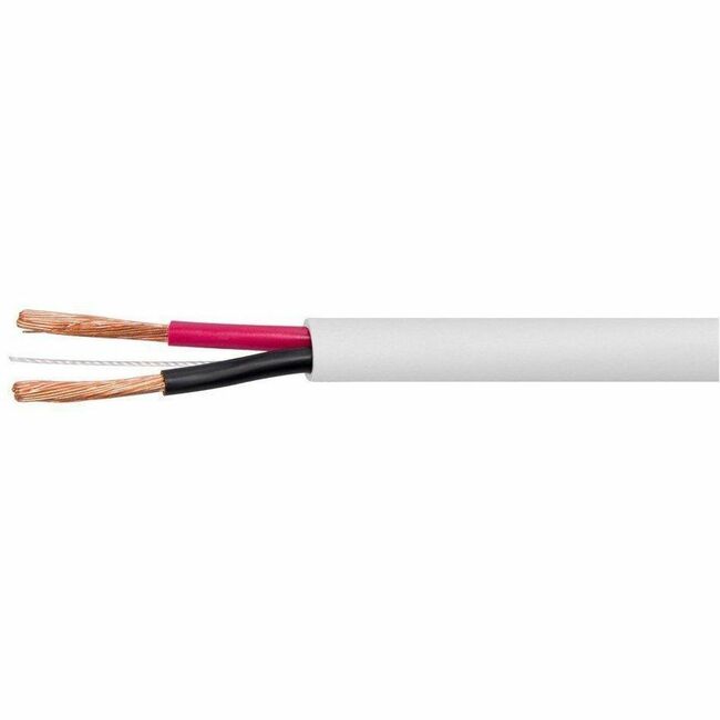 Monoprice, Inc. 44332 Cable de Altavoz Monoprice, Clasificación CL3, 2 Conductores, 12AWG, 250ft, Blanco