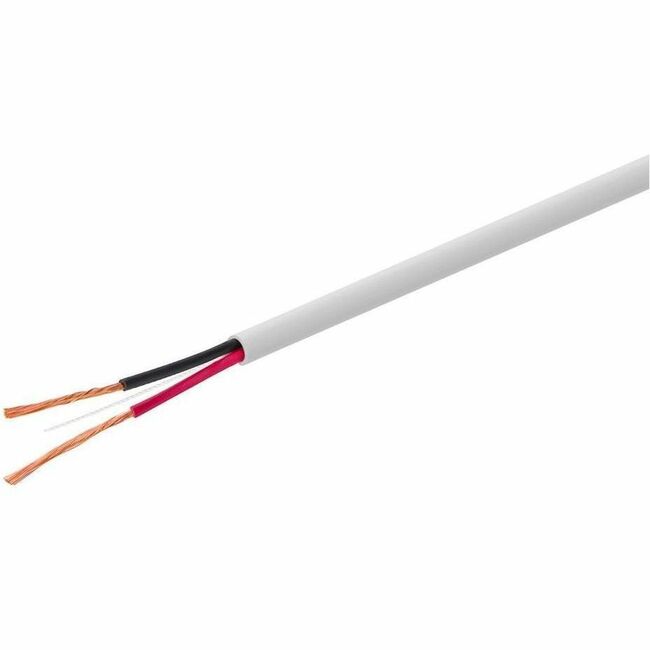 Monoprice, Inc. 44338 Cable de Altavoz Monoprice, Clasificación CL3, 2 Conductores, 18AWG, 250ft, Blanco