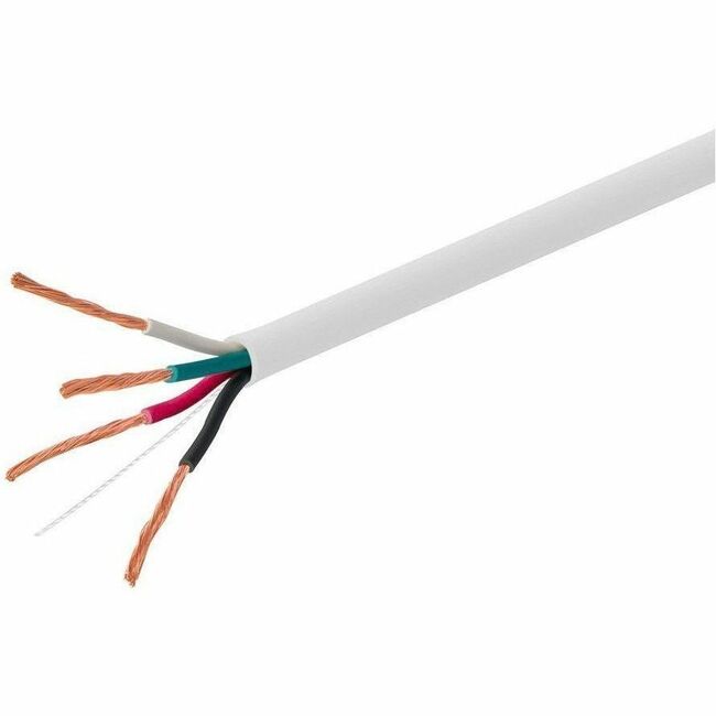Monoprice, Inc. 44339 Cable de Parlante Monoprice, Clasificación CL3, 4 Conductores, 18AWG, 250ft, Blanco