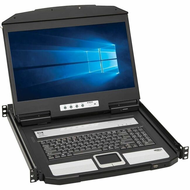 Eaton B021-SWHD-K Tripp Lite Series 1U Rack-Mount Short-Depth HDMI KVM Console con LCD de 18.5 in., TAA