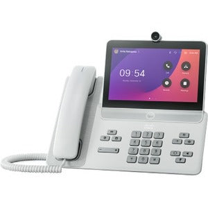 Cisco Systems CP-8875-L-K9= Teléfono IP Cisco 8875 - Con cable - Con cable - Wi-Fi, Bluetooth - De escritorio - Blanco