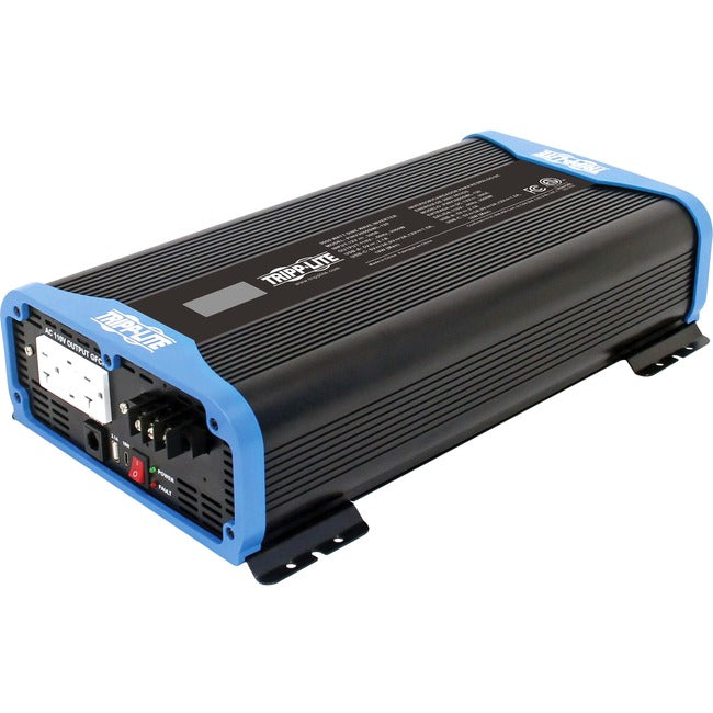 Eaton PINV1000SW-120 Inversor de Potencia Compacto Eaton Tripp Lite Series de 1000W para Servicio Ligero - 3x 5-15R, Carga USB, Onda Sinusoidal Pura, Control Remoto Alámbrico