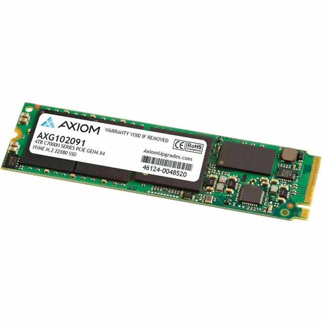 Axiom AXG102091 C7000n 4 TB Solid State Drive - M.2 2280 Internal - PCI Express NVMe (PCI Express NVMe 4.0 x4) - TAA Compliant