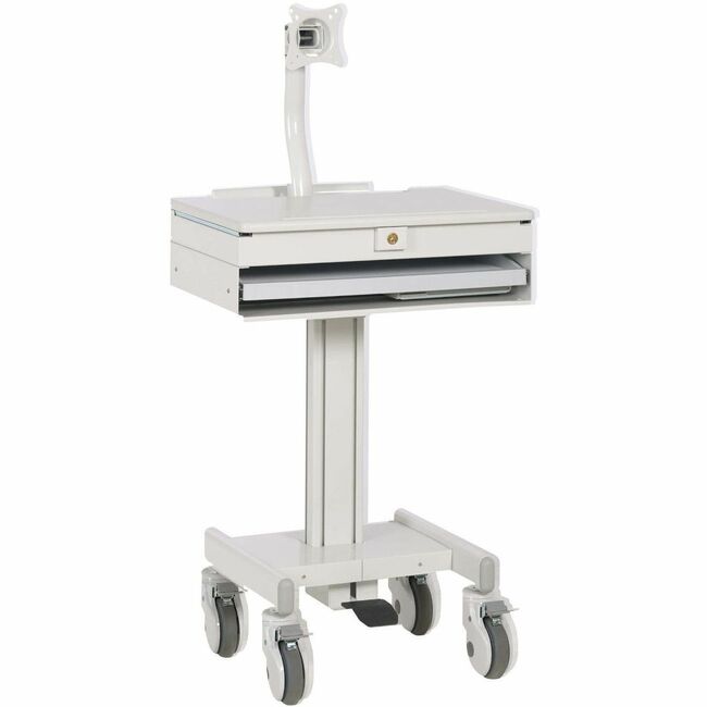 Eaton WWSS1DWSTAA Serie Tripp Lite Estación de Trabajo Móvil con Brazo para Monitor, Ruedas, Cajón con Cerradura, TAA
