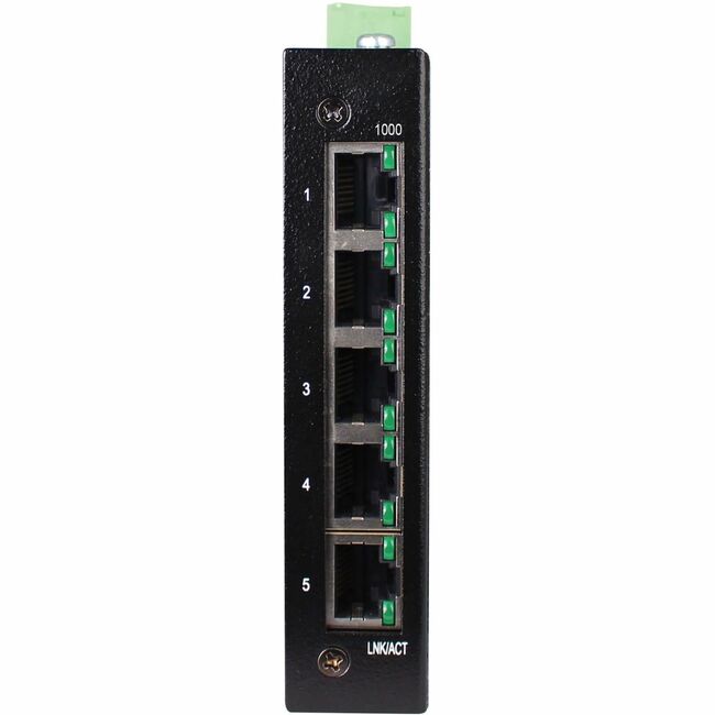 Eaton NGI-U05E Conmutador Ethernet Gigabit Industrial Administrado 5 Puertos Eaton Tripp Lite - 10/100/1000 Mbps, Ruggedizado, -40&deg; a 75&deg;C, EIP QoS, Montaje DIN/Pared, TAA