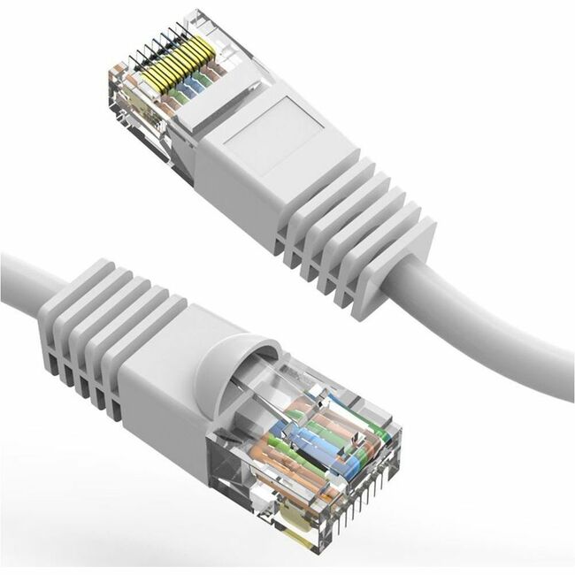 Axiom AXG100013 9FT CAT5E 350mhz Cable de Parcheo Bota Moldeada (Blanco) - Cumple TAA