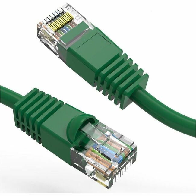 Axiom AXG100018 12FT CAT5E 350mhz Cable de Conexión Conector Moldeado (Verde) - Conforme a TAA