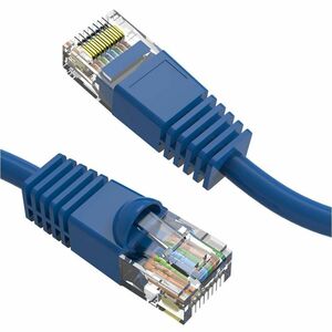 Axiom AXG100034 35FT CAT5E 350mhz Cable de Parche con Funda Moldeada (Azul) - Compatible con TAA