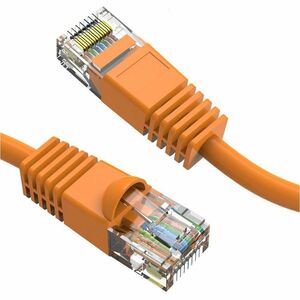 Axiom AXG100046 35FT CAT5E 350mhz Cable de Parcheo con Bota Moldeada (Naranja) - Conforme a TAA