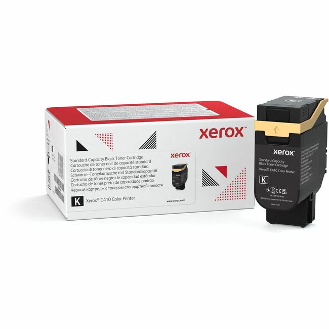 Xerox 006R04677 Genuine Xerox&reg; C410 Color Printer, VersaLink&reg; C415 Color Multifunction Printer Cartucho de Tóner de Capacidad Estándar Negro (2400 Páginas) - 006R04677