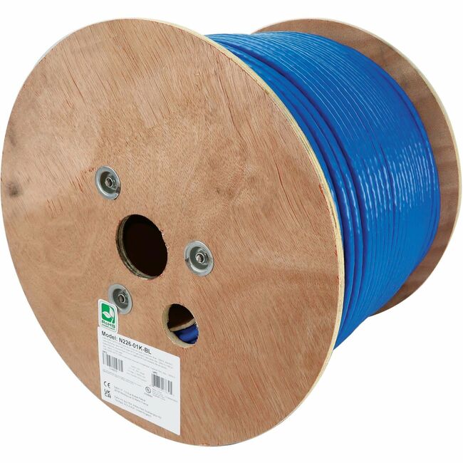 Eaton N226-01K-BL Cable Ethernet Bulk Cat8 25G/40G de Núcleo Sólido S/FTP Tripp Lite by Eaton, Clasificado CMR, Azul, 1000 pies (305 m)