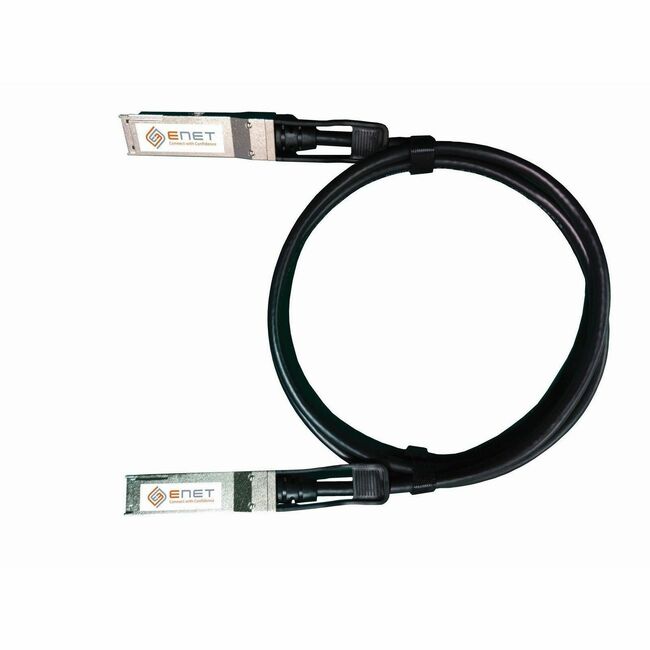 Enet Solutions, Inc. MCP1650-V003E26-ENC NVIDIA Mellanox MCP1650-V003E26 Compatible TAA Compliant 200GBASE-DAC QSFP56 InfiniBand Direct Attach Copper Cable 3m (9.84 ft) LSZH 26AWG