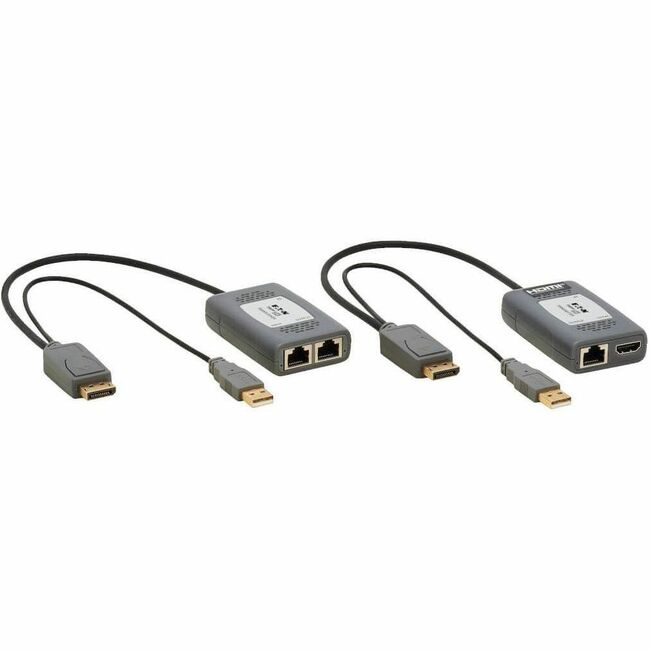 Eaton B127U-111-PDPD Kit Extensor Eaton Tripp Lite Series 1-Puerto DisplayPort sobre Cat6, Transmisor/Receptor con Conector, 4K 60 Hz, HDR, 4:4:4, 230 pies (70.1 m), TAA