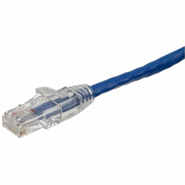 Axiom AXG98360 Cable de conexión Axiom CAT6 sin enganches blindado (STP) de 25FT - Azul - Compatible TAA