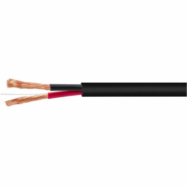 Monoprice, Inc. 41382 Cable de Altavoz Monoprice, Clasificación CL2, 2 Conductores, 14AWG, 500ft, Negro
