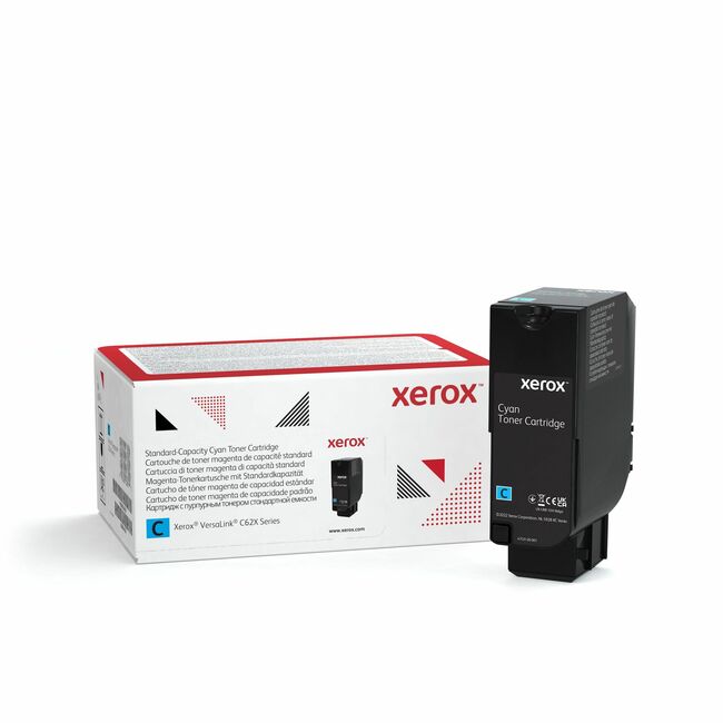 Xerox 006R04617 Genuine Xerox&reg; VersaLink&reg; C620 Color Printer, C625 Color Multifunction Printer Cartucho de Tóner Cyan de capacidad estándar (6000 páginas) - 006R04617