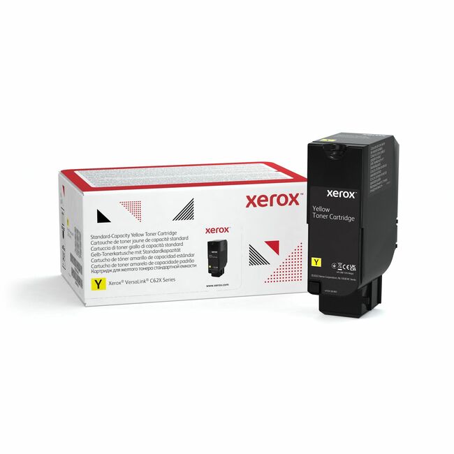 Xerox 006R04619 Cartucho de Tóner Amarillo de Capacidad Estándar Xerox Genuino Xerox® VersaLink® C620 Impresora a Color, C625 Impresora Multifunción a Color (6000 Páginas) - 006R04619