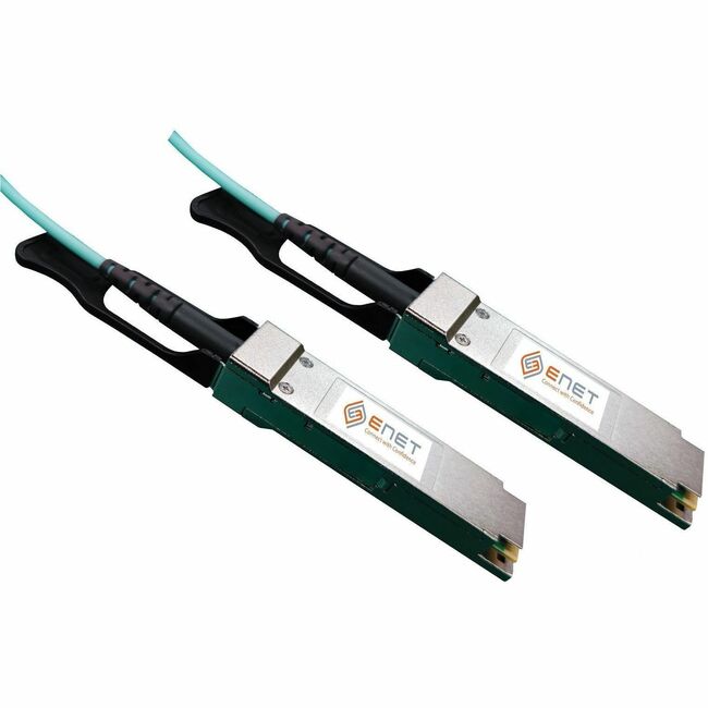 Enet Solutions, Inc. MFS1S00-H015E-ENC NVIDIA Mellanox MFS1S00-H015E Compatible TAA Compliant 200GBASE-AOC QSFP56 to QSFP56 InfiniBand HDR Active Optical Cable 850nm 15m (49.21 ft) LSZH