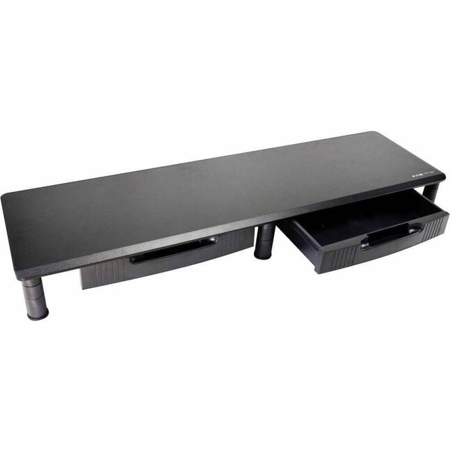 Eaton MR4011DTAA Tripp Lite Series Elevador Extra Ancho para Dual-Monitor con Cajones de Almacenamiento, 39 x 11 in., Negro, TAA