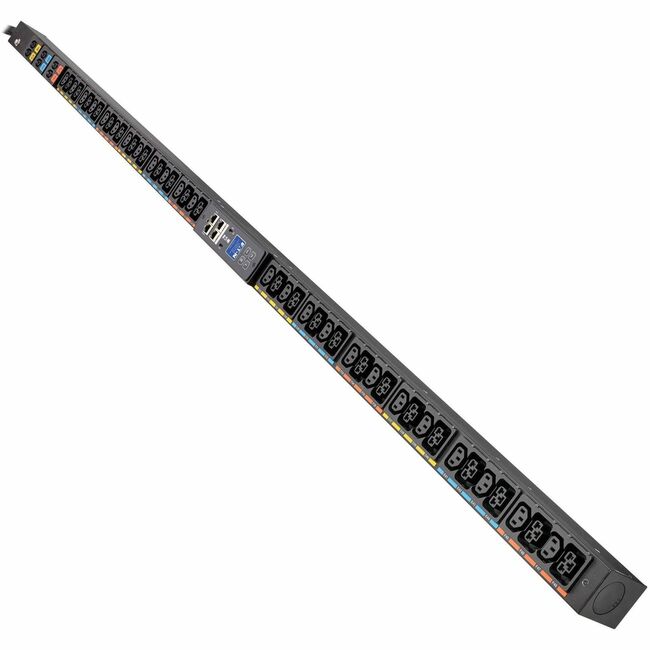 Eaton EVMAG332C 3-Phase Managed Rack PDU G4, 240/415V, 48 Outlets, 24A/32A, 17.3kW, 532P6W Input, 10 ft. Cord, 0U Vertical, TAA