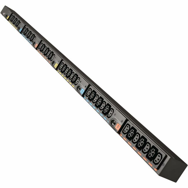Eaton EVBAGU23X-E PDU de Entrada Universal Básico G4, 208V y 415/240V, 42 Tomas, Cable de Entrada Se Vende por Separado, Entrada por Extremo, 72 Pulgadas 0U Vertical