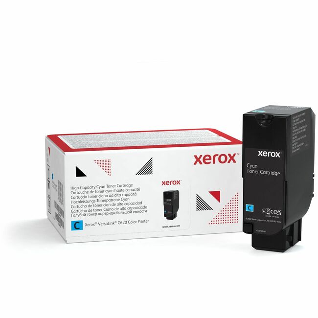 Xerox 006R04625 Genuine Xerox&reg; VersaLink&reg; C620 Color Printer Cartucho de Tóner Cian de Alta Capacidad (12000 Páginas) - 006R04625