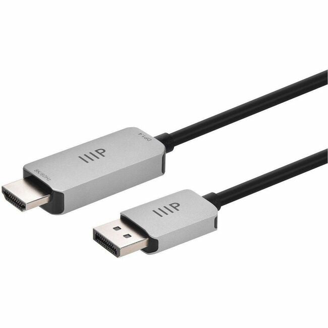 Monoprice, Inc. 44344 Cable Monoprice DisplayPort 1.4 a HDMI 8K, 8K 60Hz, 32AWG, 6ft