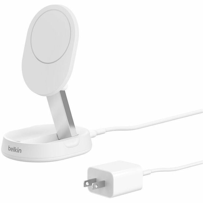 Belkin International INC WIA008TTWH Belkin BoostCharge Pro Convertible Magnetic Wireless Charging Stand with Qi2 15W