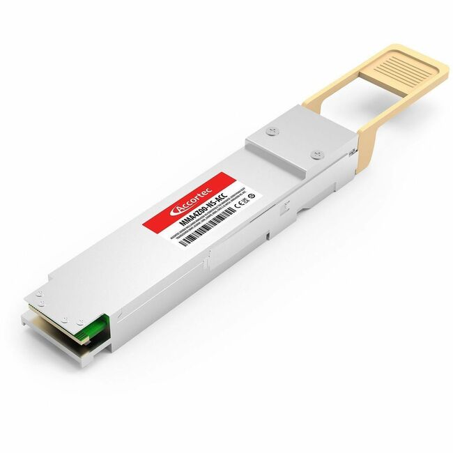 Accortec Incorporated MMA4Z00-NS-ACC Accortec Transceptor de Puerto Dual, 800Gbps, 2xNDR, OSFP, 2xMPO12 APC, 850nm MMF 50m, Finned Compatible con NVIDIA