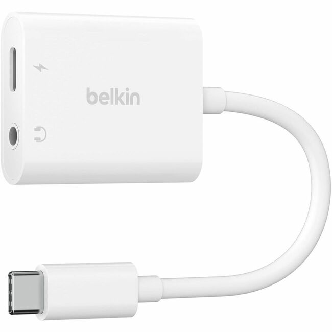 Belkin International INC NPA004BTWH Adaptador Belkin RockStar de Audio 3.5mm + Carga USB-C