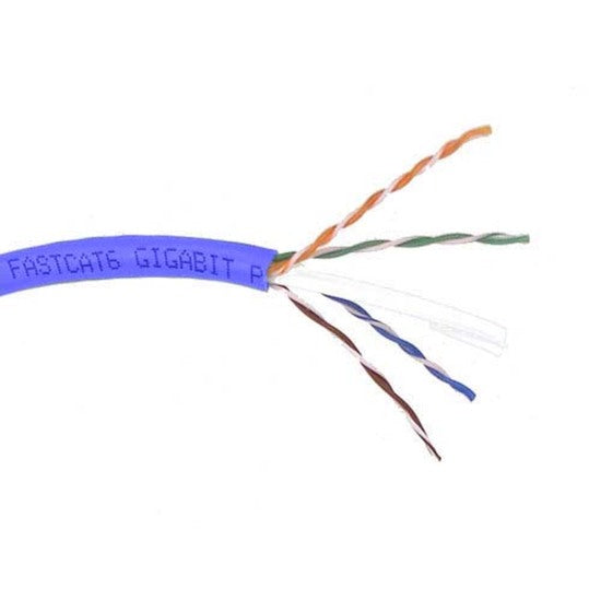 Belkin International INC A7L704-1000-BLU Cable Belkin Cat6 de Cobre de 1000 pies - Alambres 24 AWG - Azul