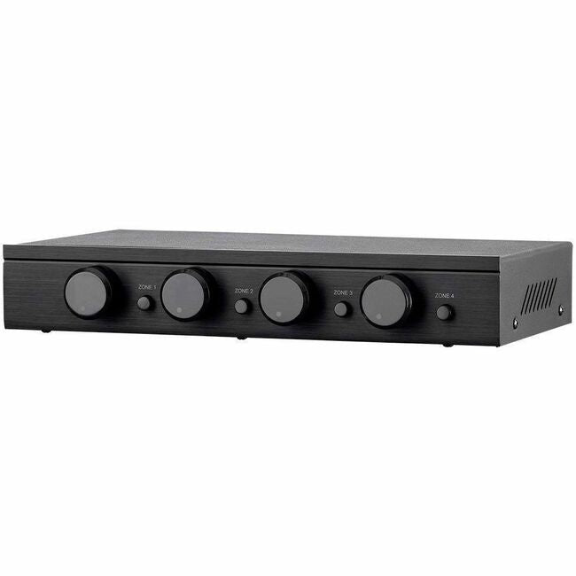 Monoprice, Inc. 38159 Monoprice SSVC-4.1 Selector de Parlantes de 4 Canales de Entrada Única con Control de Volumen