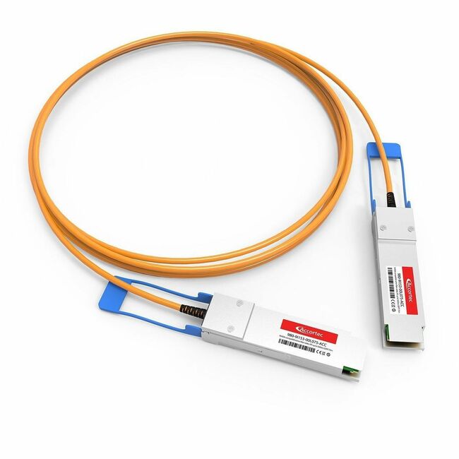 Accortec Incorporated 980-9I153-00L075-ACC Cable de Fibra Óptica Activo Accortec IB FDR 56Gb/s QSFP Compatible con NVIDIA Mellanox - 75M