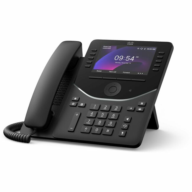 Cisco Systems DP-9871-K9= Cisco 9871 Teléfono IP - Con Cable - Con Cable/Inalámbrico - Bluetooth, Wi-Fi - De Escritorio, Montable en Pared - Negro Carbón