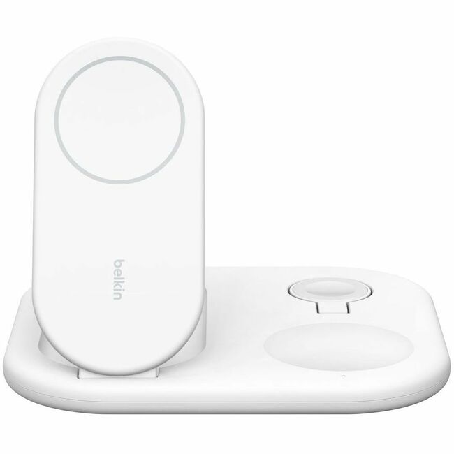 Belkin International INC WIZ029TTWH Belkin BoostCharge Cargador Inalámbrico Magnético Plegable 3-en-1 con Qi2 15W