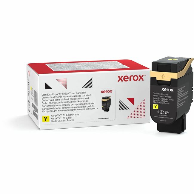 Xerox 006R04822 Cartucho de Tóner Amarillo Xerox Genuine Xerox® C320 Impresora a Color, C325 Impresora Multifuncional a Color Capacidad Estándar (1800 Páginas) - 006R04822