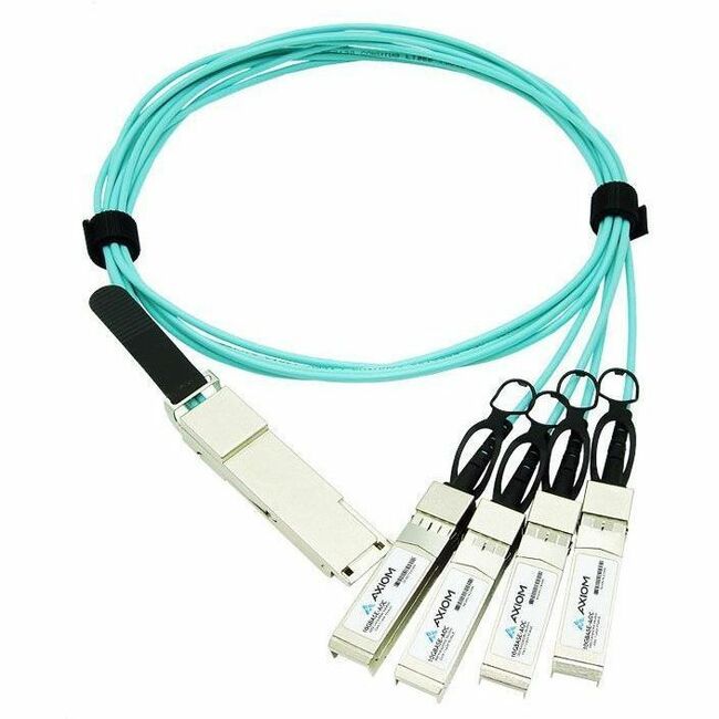 Axiom R9B52A-AX 400GBASE-AOC QSFP-DD to 4 QSFP56 Active Optical Cable HP Compatible 15m