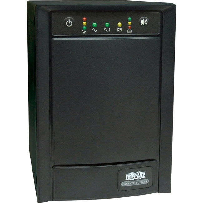 Eaton SMART1500SLT Tripp Lite by Eaton UPS SmartPro 120V 1.5kVA 900W Line-Interactive Sine Wave UPS Tower Network Card Options USB DB9 8 Outlets