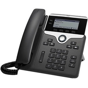 Cisco CP-7821-K9= 7821 Teléfono IP - Con Cable - Montable en Pared - Carbón