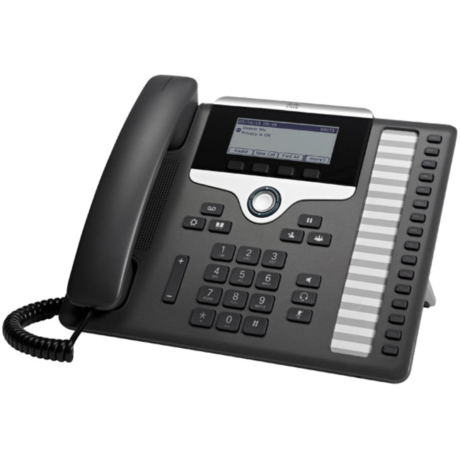 Cisco CP-7861-K9= 7861 Teléfono IP - Con Cable - Montable en Pared - Carbón