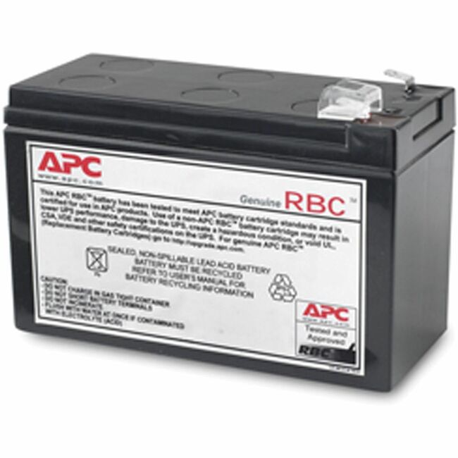 APC by Schneider Electric APCRBC110 Cartucho de Batería de Reemplazo APC, batería VRLA, 7Ah, 12VDC, garantía de 2 años